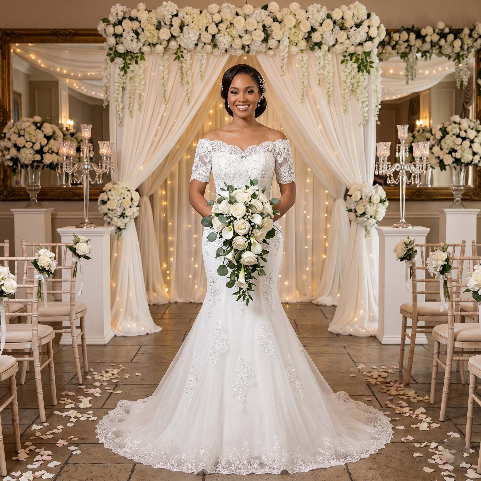 Elegant Sweetheart Neck Mermaid Wedding Dress Bridal Gown – Elsi John