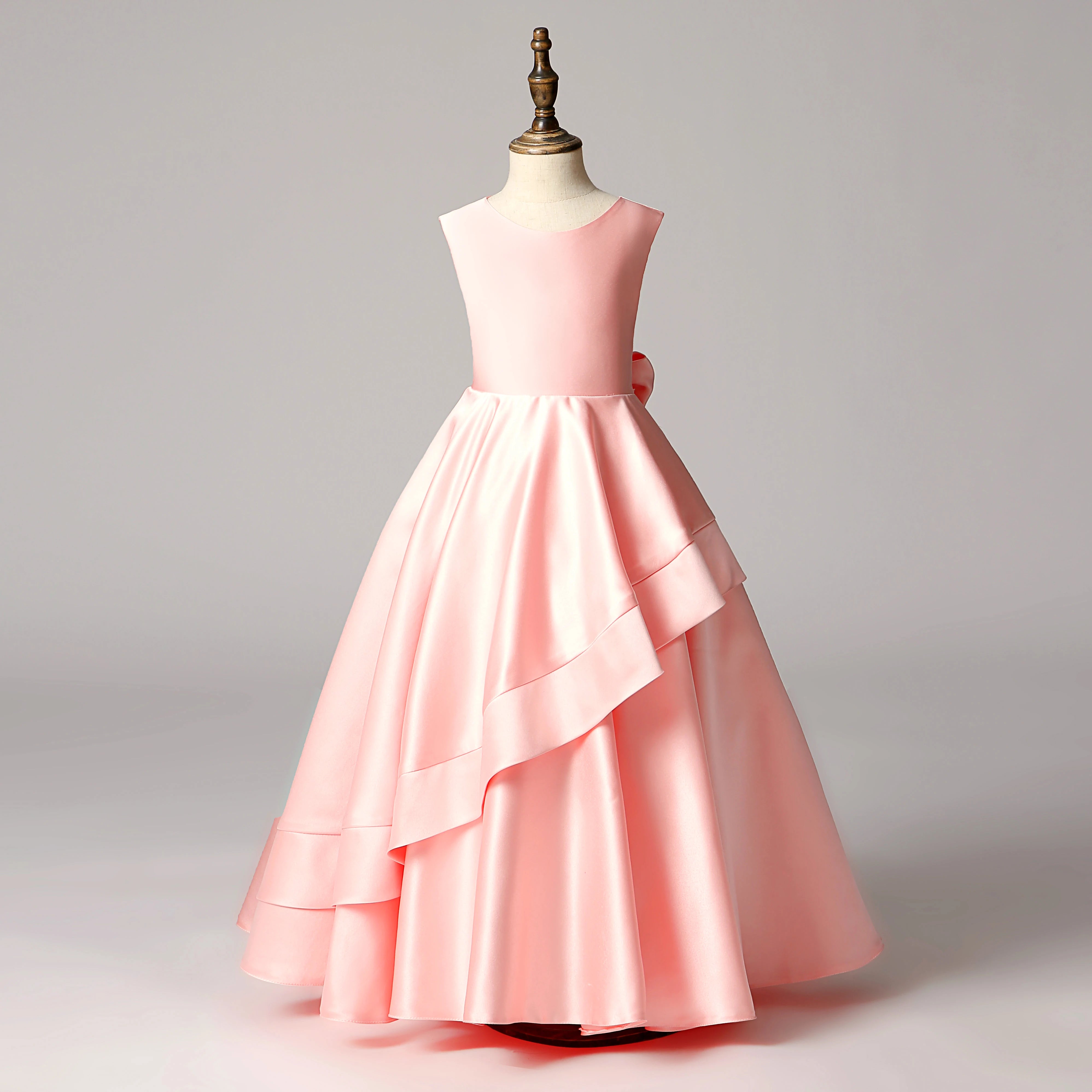 flower girl and junior bridesmaid dresses Short A-Line One Shoulder Flower Girl Dresses Chiffon Junior Bridesmaid Dress