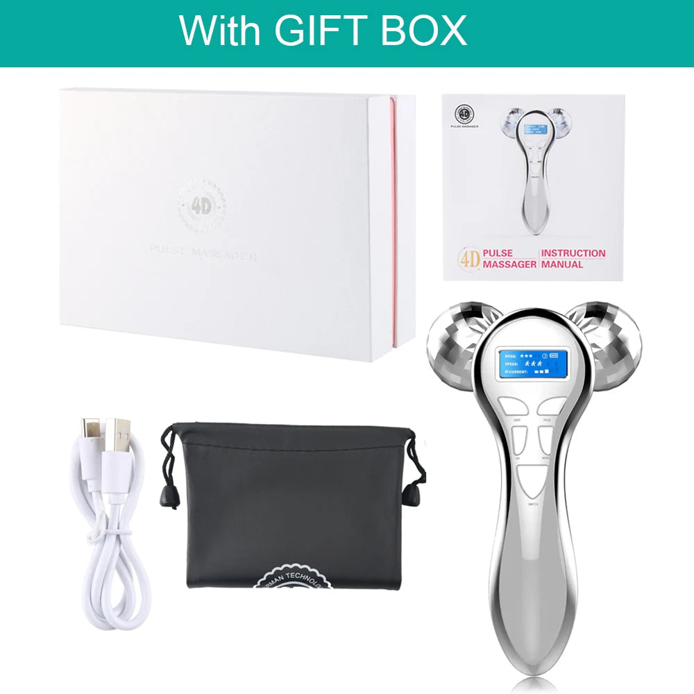 4D EMS Face Massager Microcurrent Vibration Lifting Device for Face Elsi John 4D EMS Face Massager Microcurrent Vibration Lifting Device for Face Elsi John