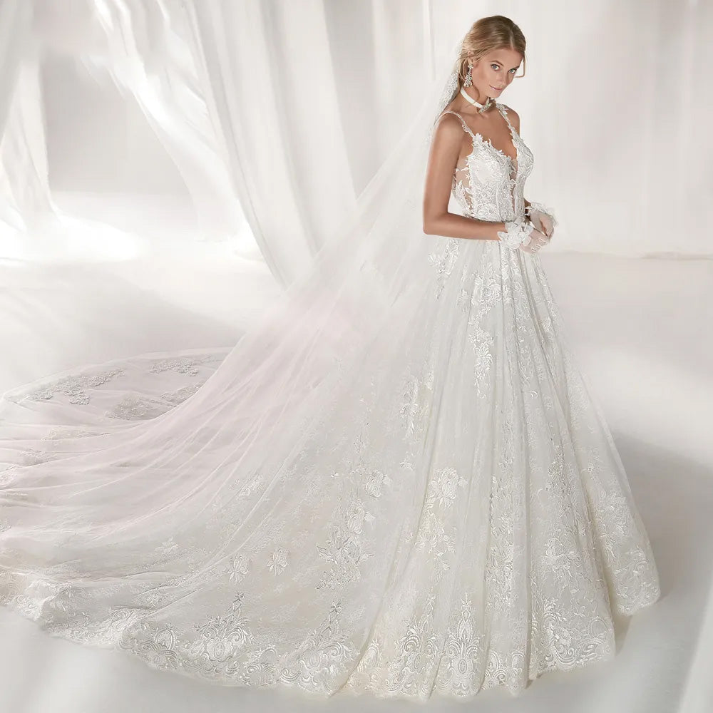 princess polly baby blue dress Rachel Allan RB2201 Simple Long Bridal Beaded Wedding Dress – The Dress  Outlet main image 0
