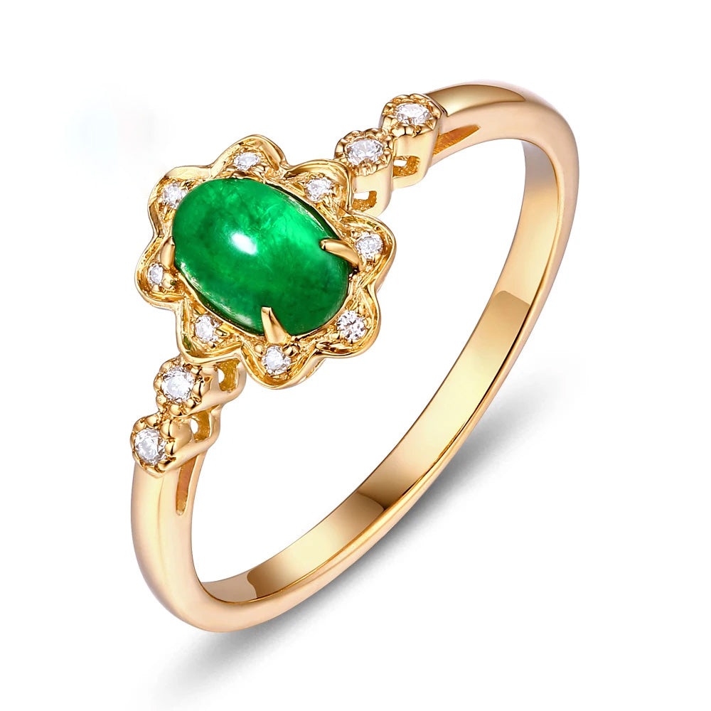 Greek Gold Emerald Ring Tiny Green Ring 925 Sterling Silver Ring 24K Gold  Plated Ancient Stacking Dainty Gemstone Gift by Pellada - Etsy