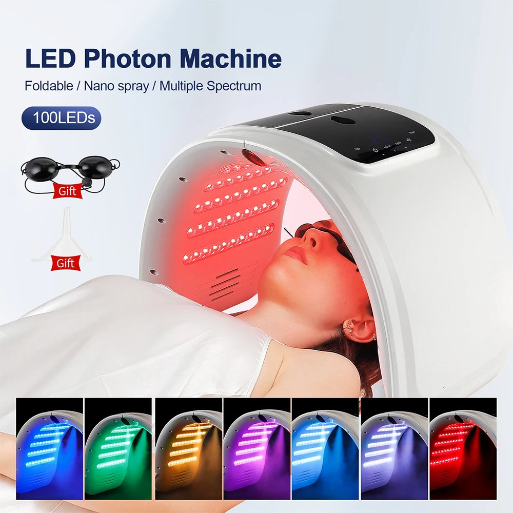7 Color LED Photon Machine with Nano Spray Face and Body Mask