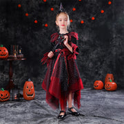 Baby Girls Halloween Witch Vampire Princess Costume Dress for Kids