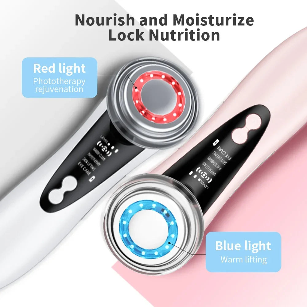 Electric LED Facial Massage Device for Skin Rejuvenation and Tightening
