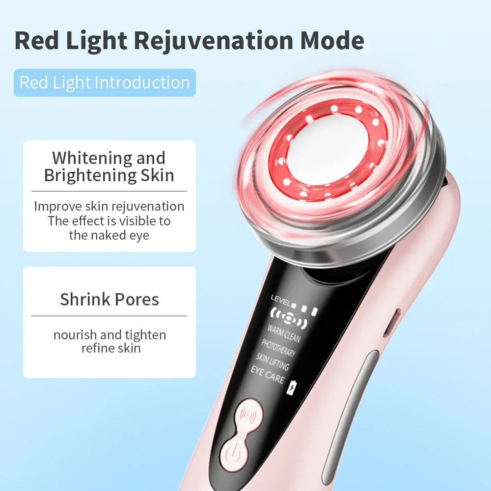 Electric LED Facial Massage Device for Skin Rejuvenation and Tightening