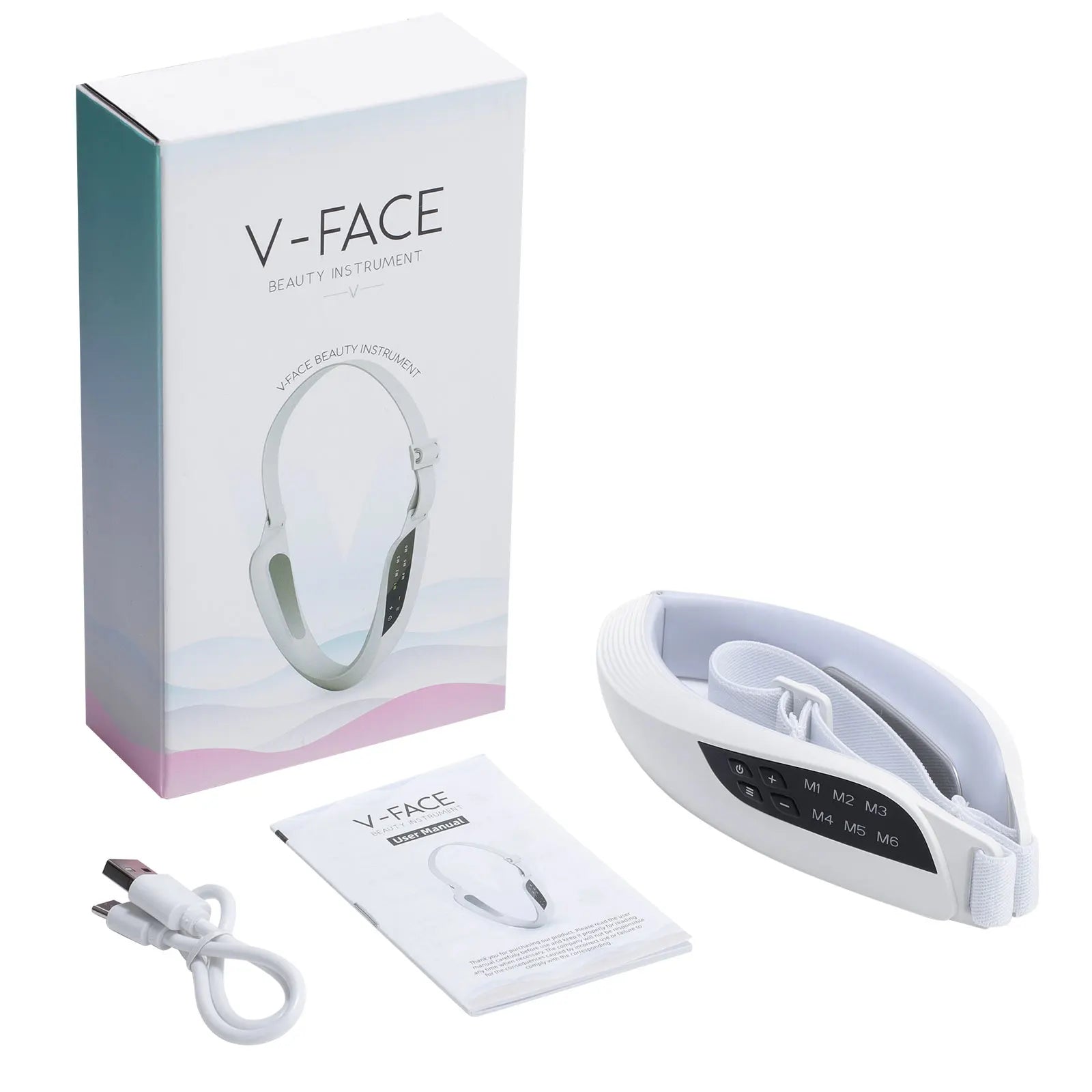 Electric V Face Lifting Beauty Device with EMS Microcurrent Facial Massager