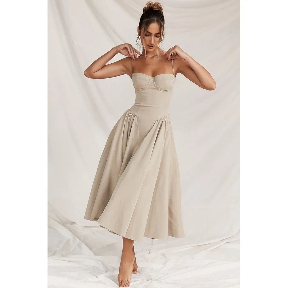 sachin and babi light blue dress Nice Model Elegant Formal Party Midi Dress Lace White Off Shoulder Evening  Dress- Trendyol main image 1