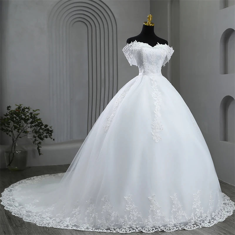 Comprehensive fabric color swatch catalog displaying rows of numbered textile options for custom plus size tulle, lace applique, and pearl bridal gown orders.