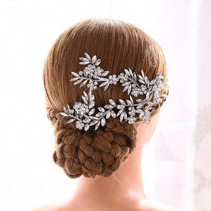 Rhinestone Bridal Tiara Headband - Elegant Hair Accessory
