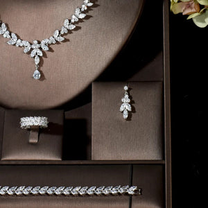 Dazzling CZ Bridal Jewelry Set