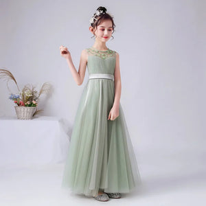 Princess Formal Pageant Gowns Tulle Flower Girl Dress