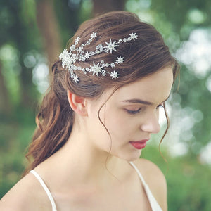 Rhinestone Clip Headband Bridal Hair Accessories Tiara Headband
