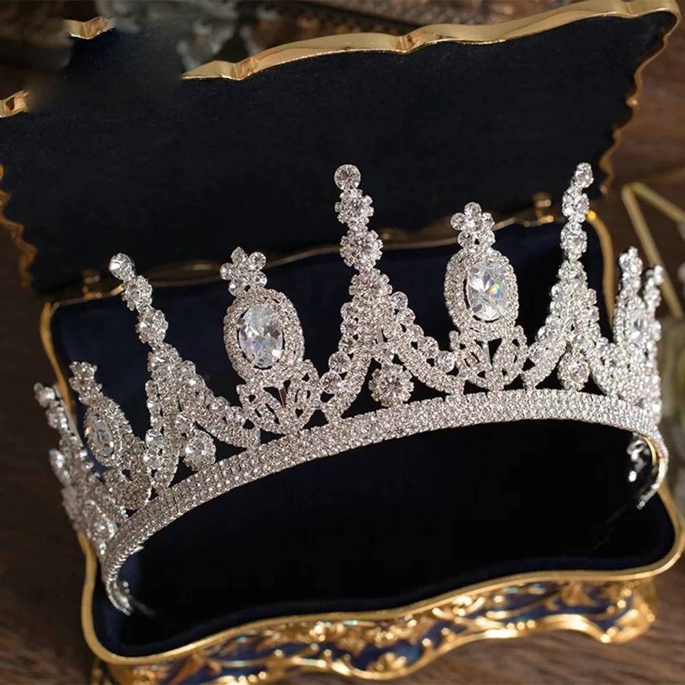 Zircon Wedding Crown Diadem Headband for Bride Princess Look