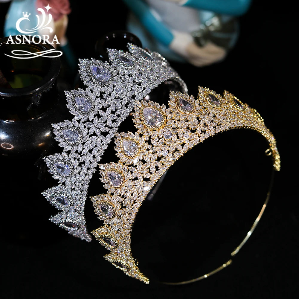 Luxury Crystal Tiara Crown – Wedding & Party Hair Accessory