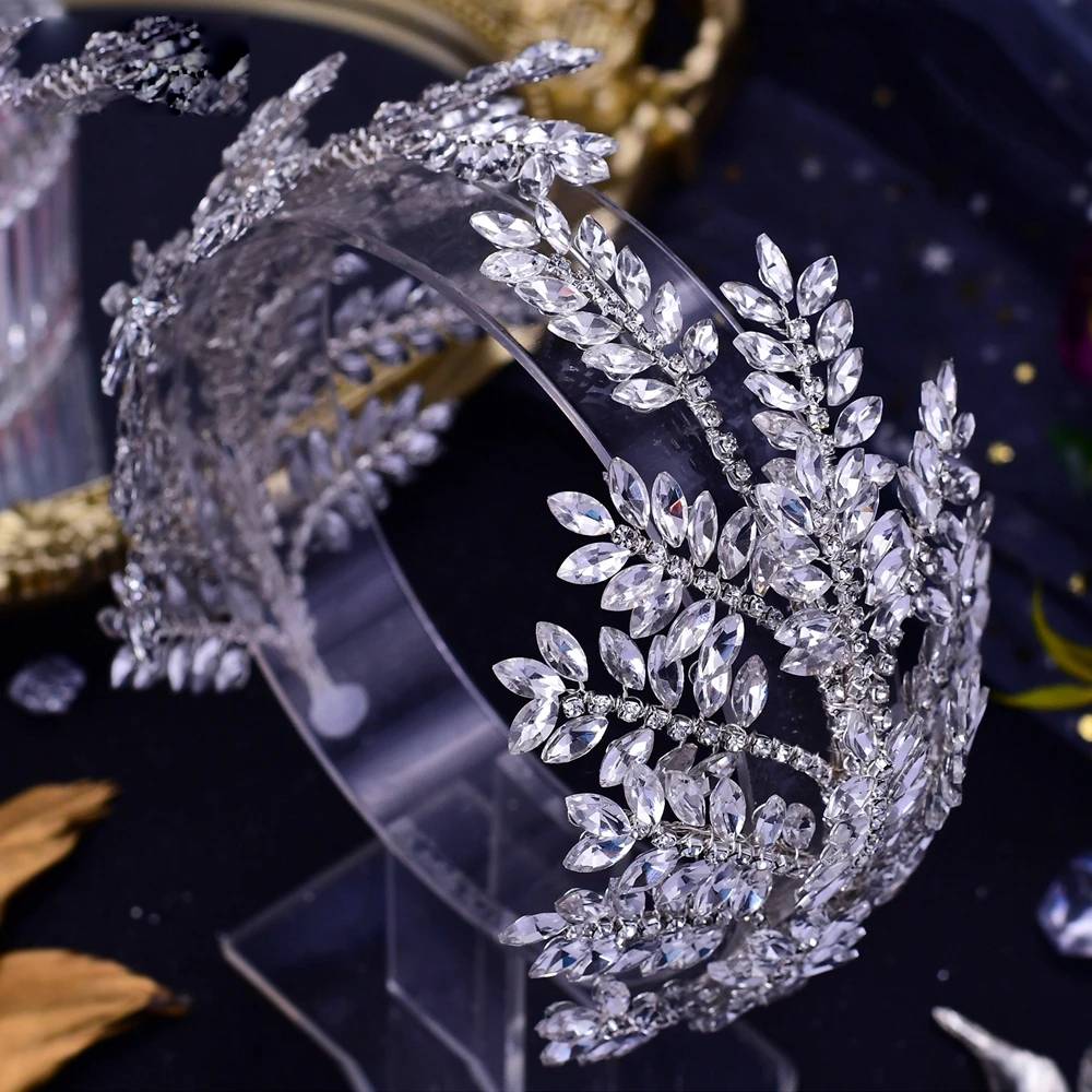 Bridal Rhinestone Tiara Headband – Indian Wedding Headdress