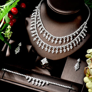 Shiny Zircon Bridal Jewelry Set