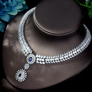 New Nigerian Bridal Zirconia Jewelry Set
