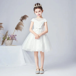 Princess Formal Tulle Junior Short Flower Girl Dress