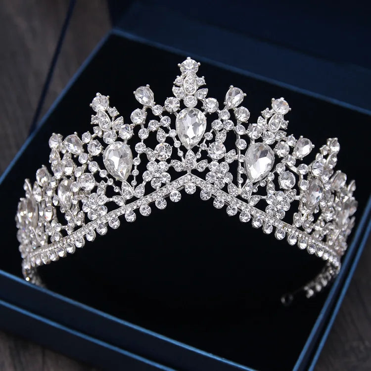 Zircon Wedding Crown Diadem Headband for Bride Princess Look