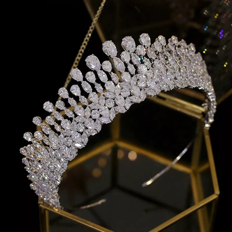 New-bride-tiara crystal headdress