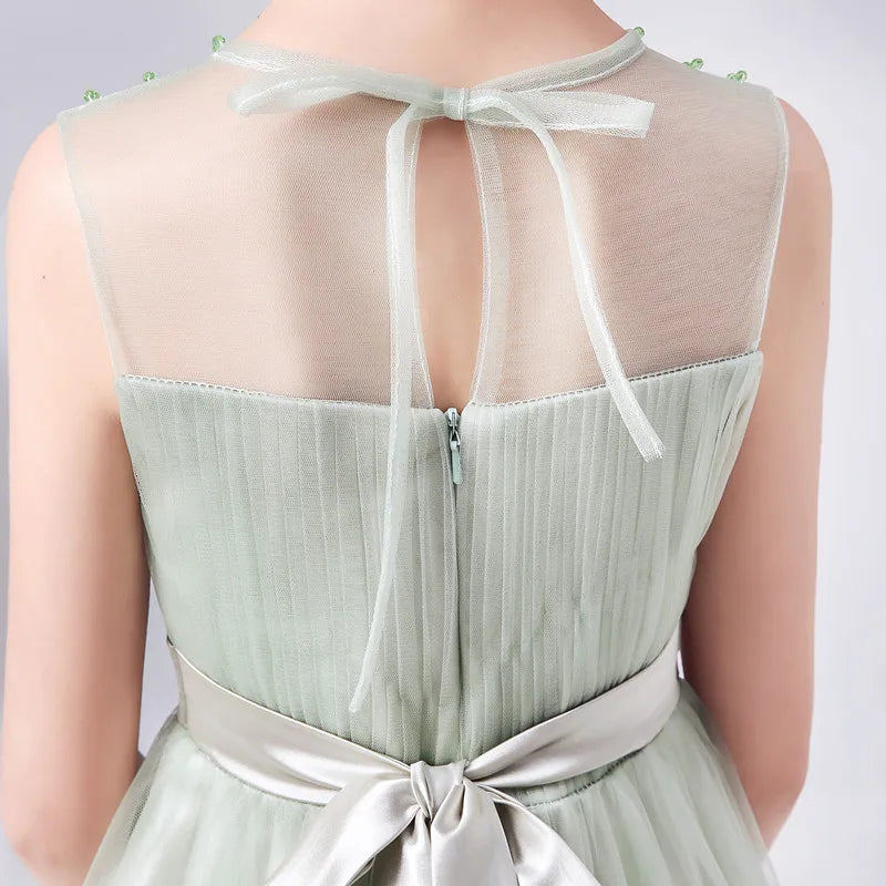 Princess Formal Pageant Gowns Tulle Flower Girl Dress