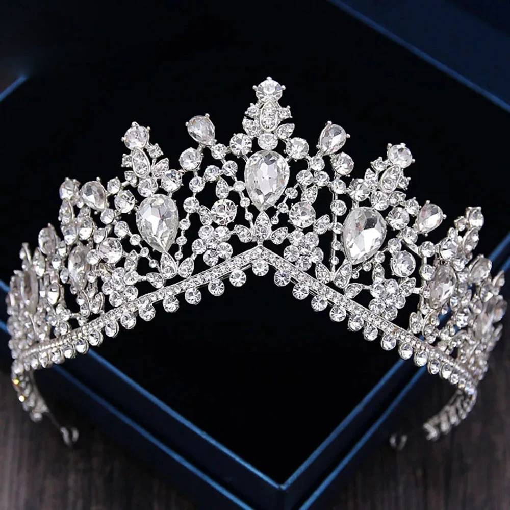 Zircon Wedding Crown Diadem Headband for Bride Princess Look