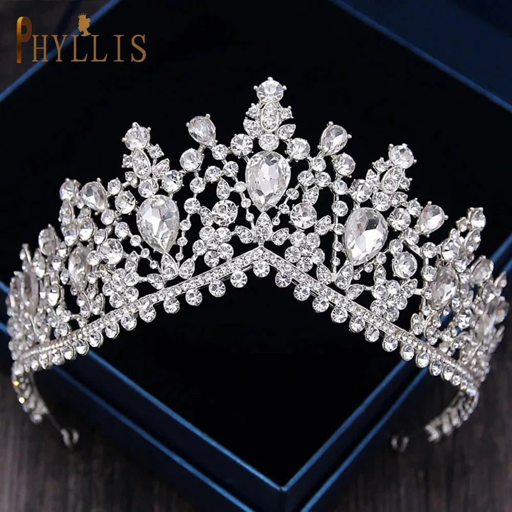 Zircon Wedding Crown Diadem Headband for Bride Princess Look