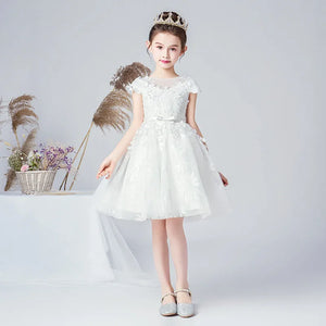 Princess Formal Tulle Junior Short Flower Girl Dress