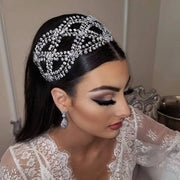 Bridal Rhinestone Tiara Headband – Indian Wedding Headdress