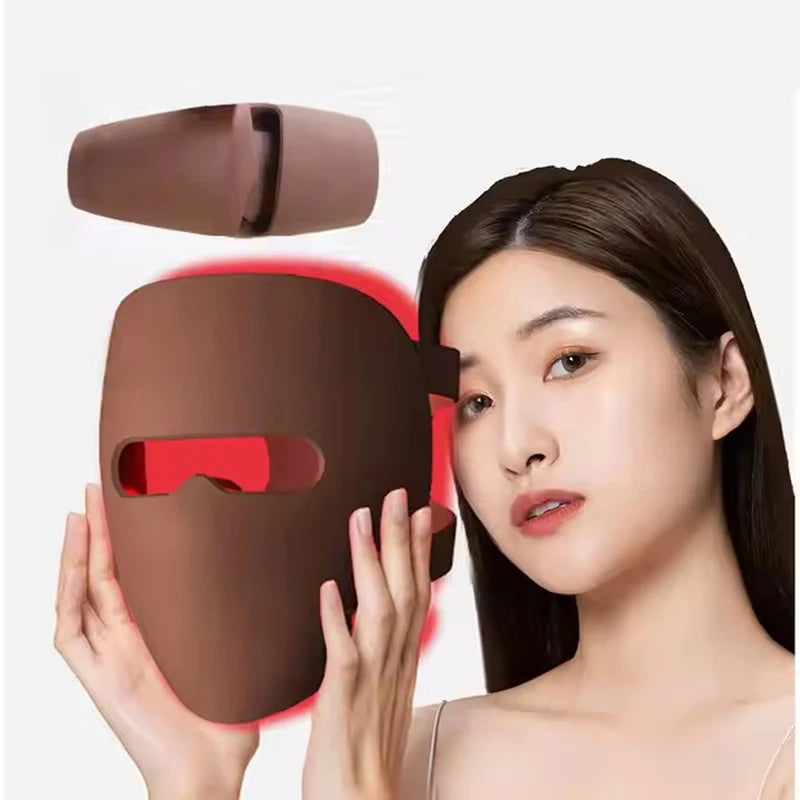 Home Use LED Light Therapy Facial Mask for Wrinkle Removal and Pore Care