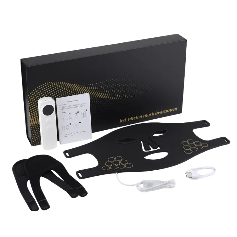 LED Red Light Therapy Face Mask for Skin Rejuvenation and Anti Aging