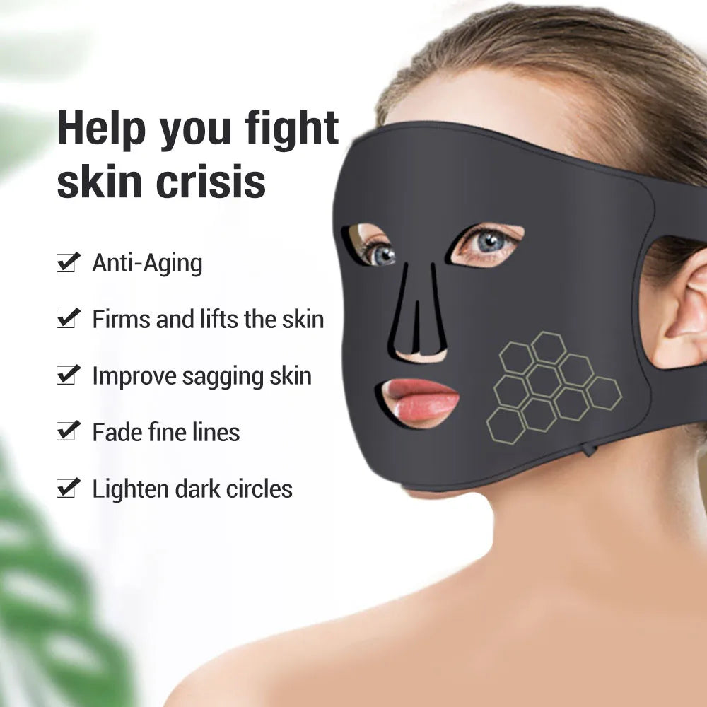 LED Red Light Therapy Face Mask for Skin Rejuvenation and Anti Aging