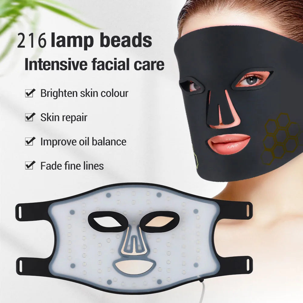LED Red Light Therapy Face Mask for Skin Rejuvenation and Anti Aging