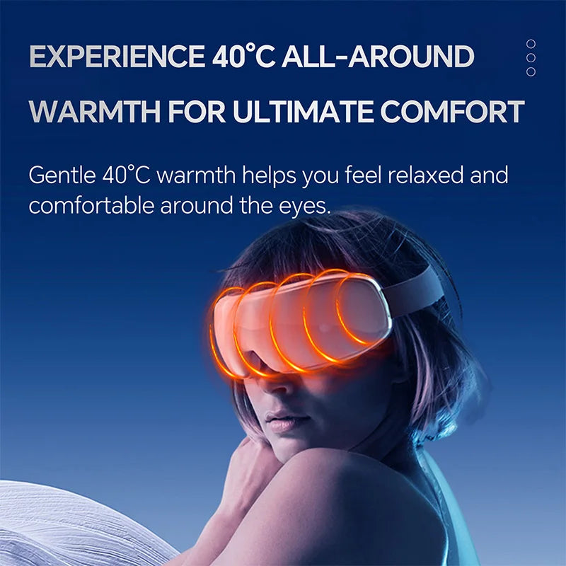 Germany Smart Heated Eye Massager with Multi Frequency Massage and Music