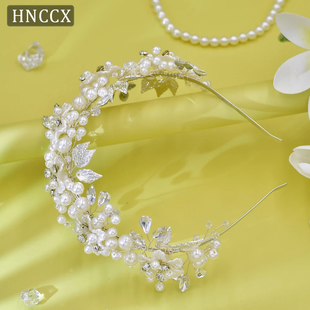 Silver Alloy Leaf Hair Accessory for Brides & Girls – Elegant Wedding Headpiece