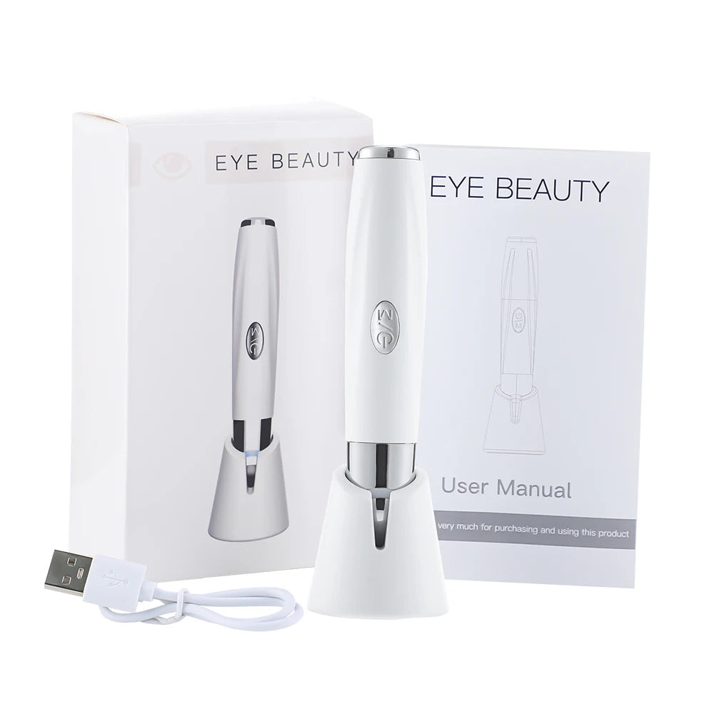 Electric Facial Eye Massager Device for Puffiness Dark Circles and Tired Eyes