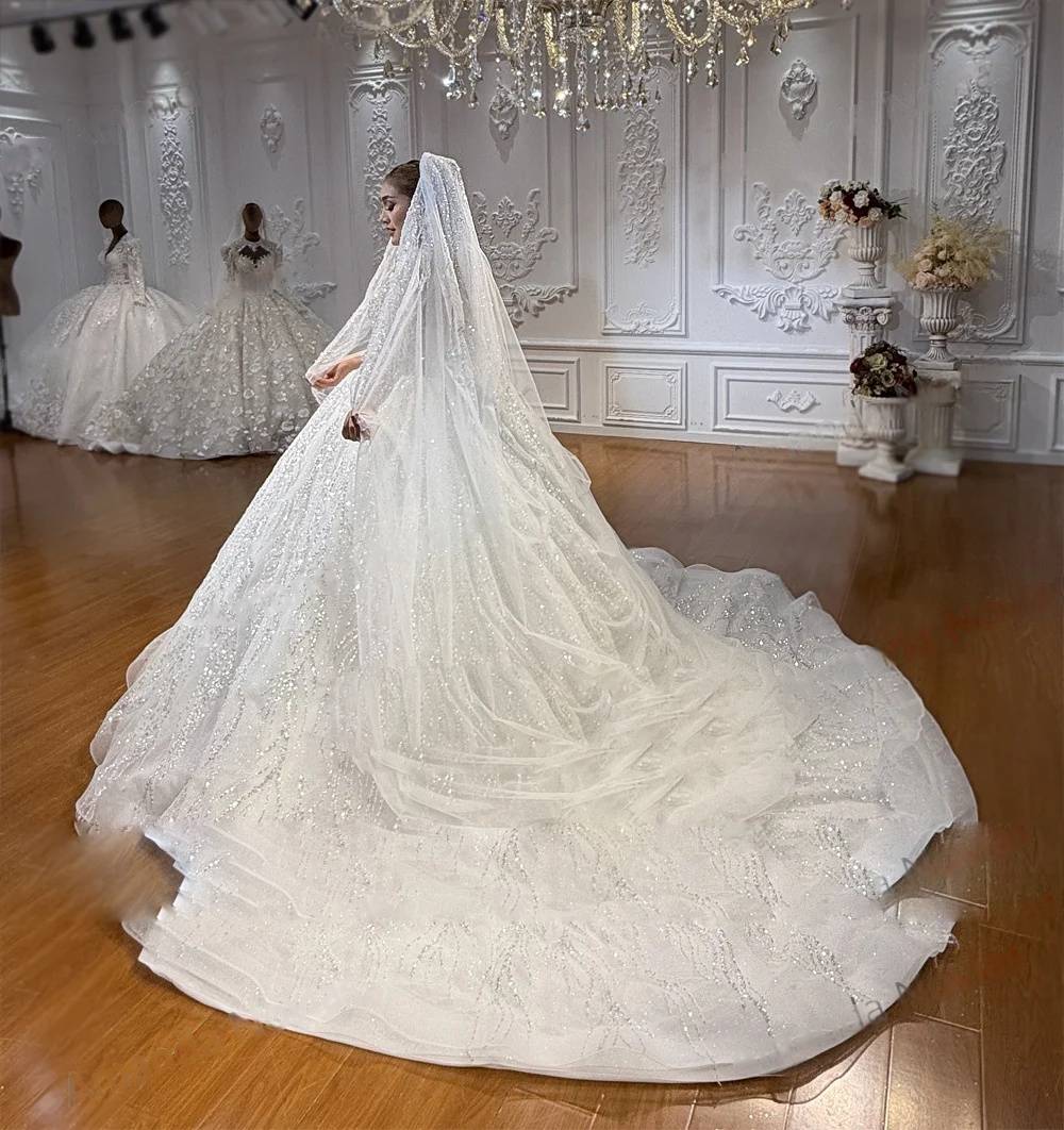 Modest Muslim Bridal Gown – Long Sleeves, Full Length, Wedding Dress