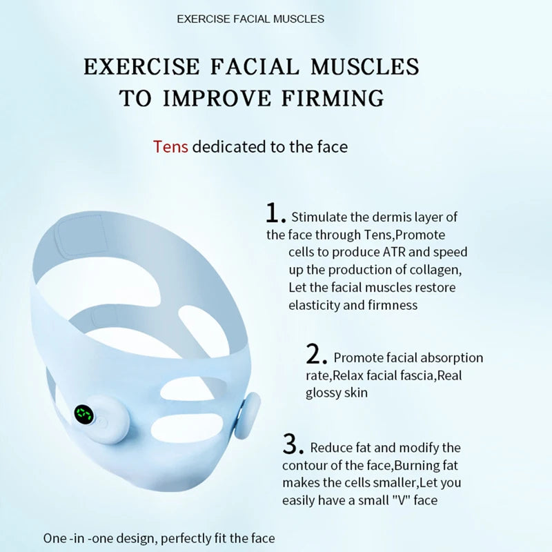 EMS Face Lifting & V-Face Shaping Device – Skin Tightening and Anti-Wrinkle Massager
