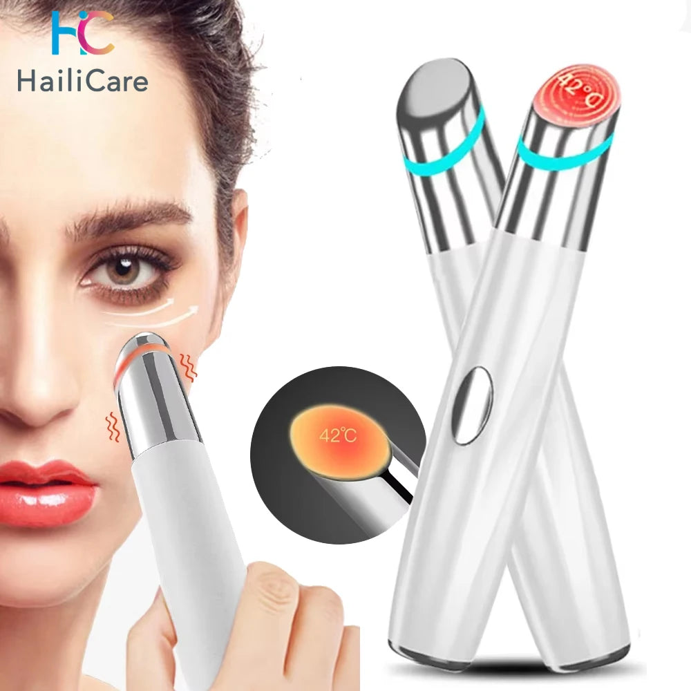 Electric Facial Eye Massager Device for Puffiness Dark Circles and Tired Eyes