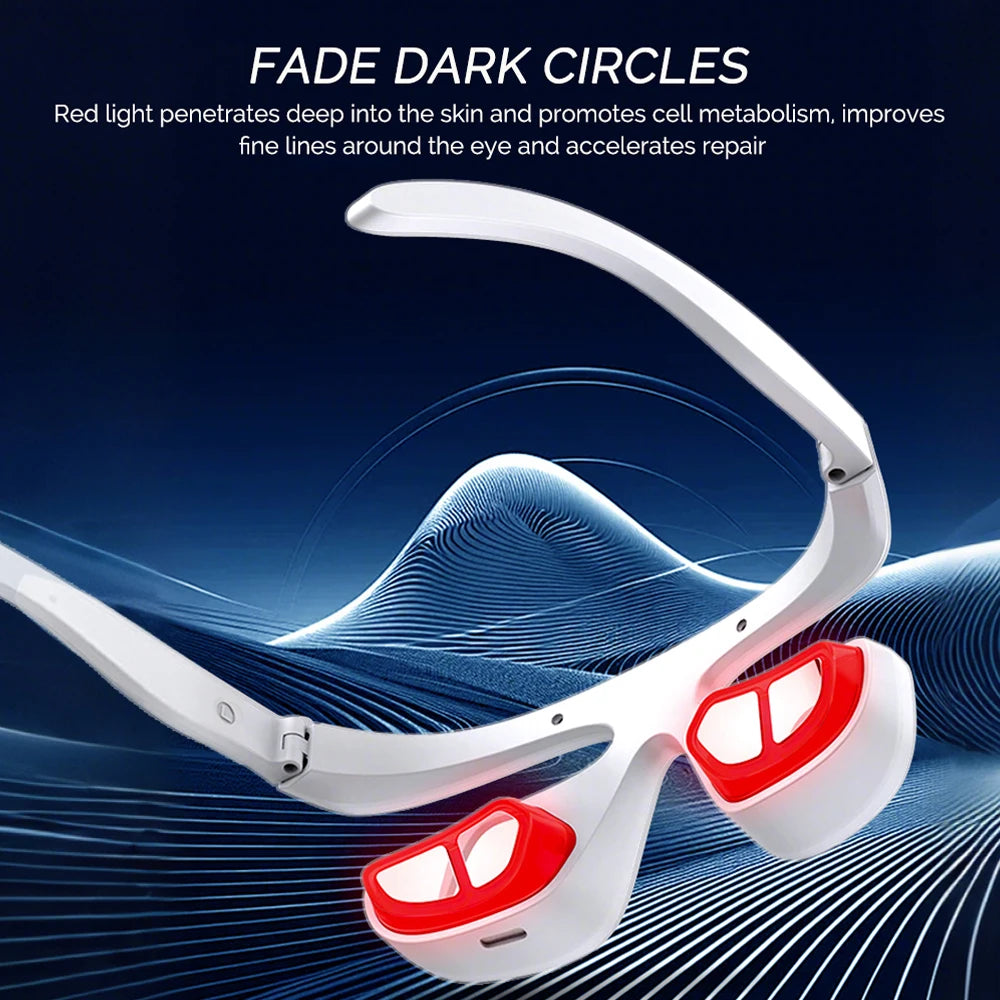Professional Wireless Eye Massager with Red Light and Heat Therapy
