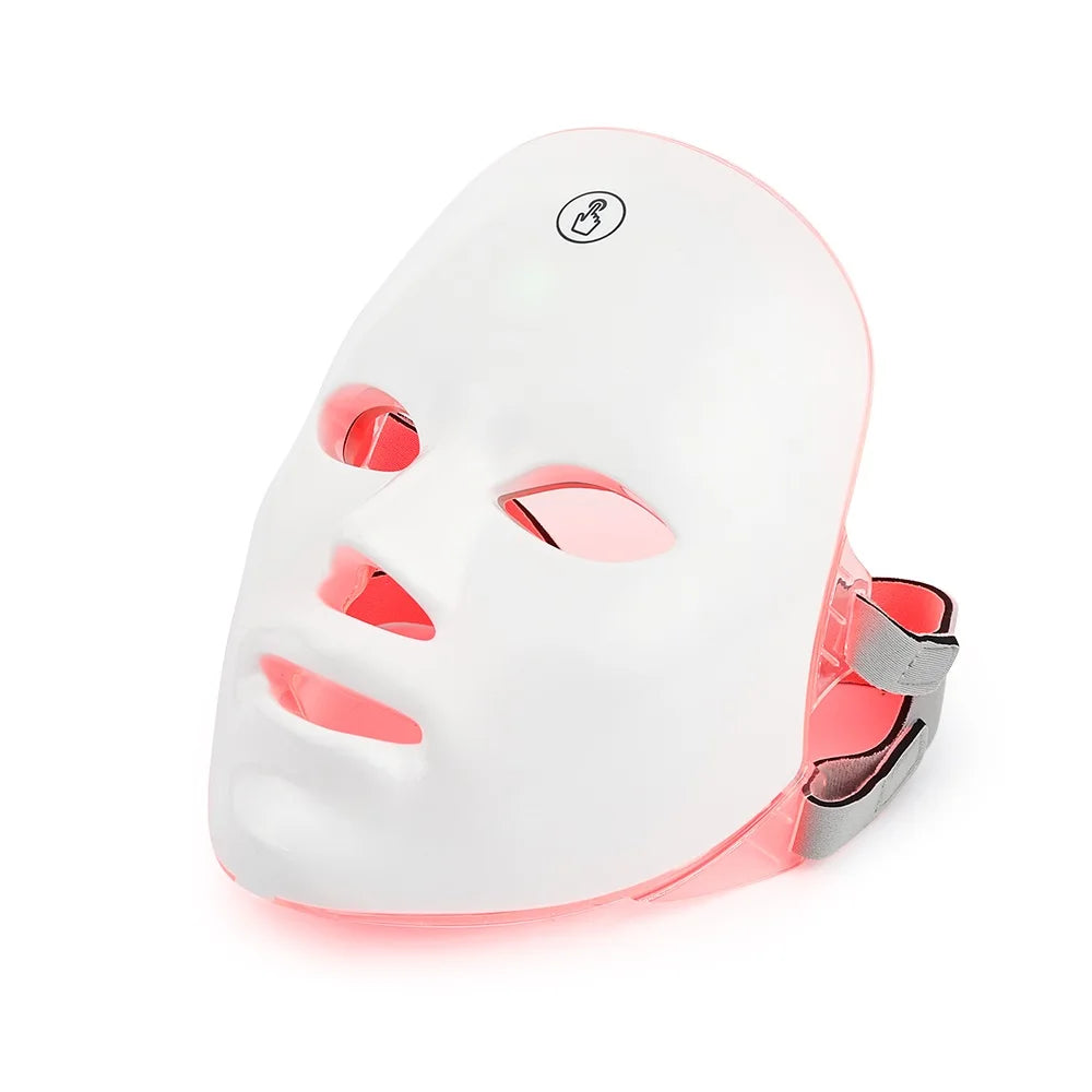 Rechargeable 7 Color LED Photon Facial Beauty Mask for Skin Rejuvenation
