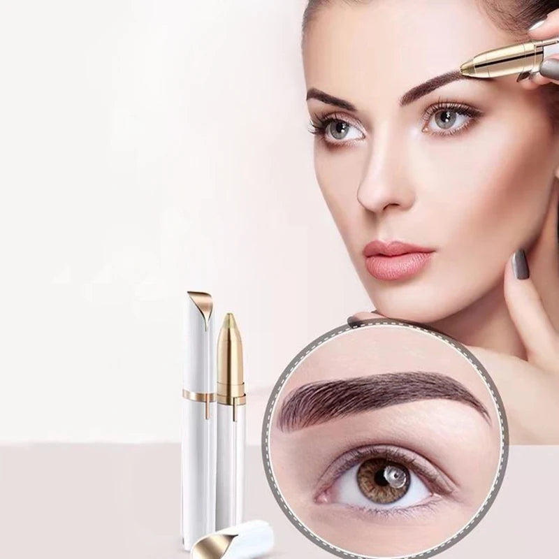 1pc Electric Eyebrow & Nose Hair Trimmer – Battery Operated