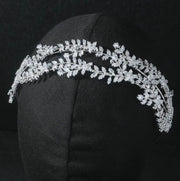 Luxury CZ Bridal Headband – Wedding Tiara Crown for Women