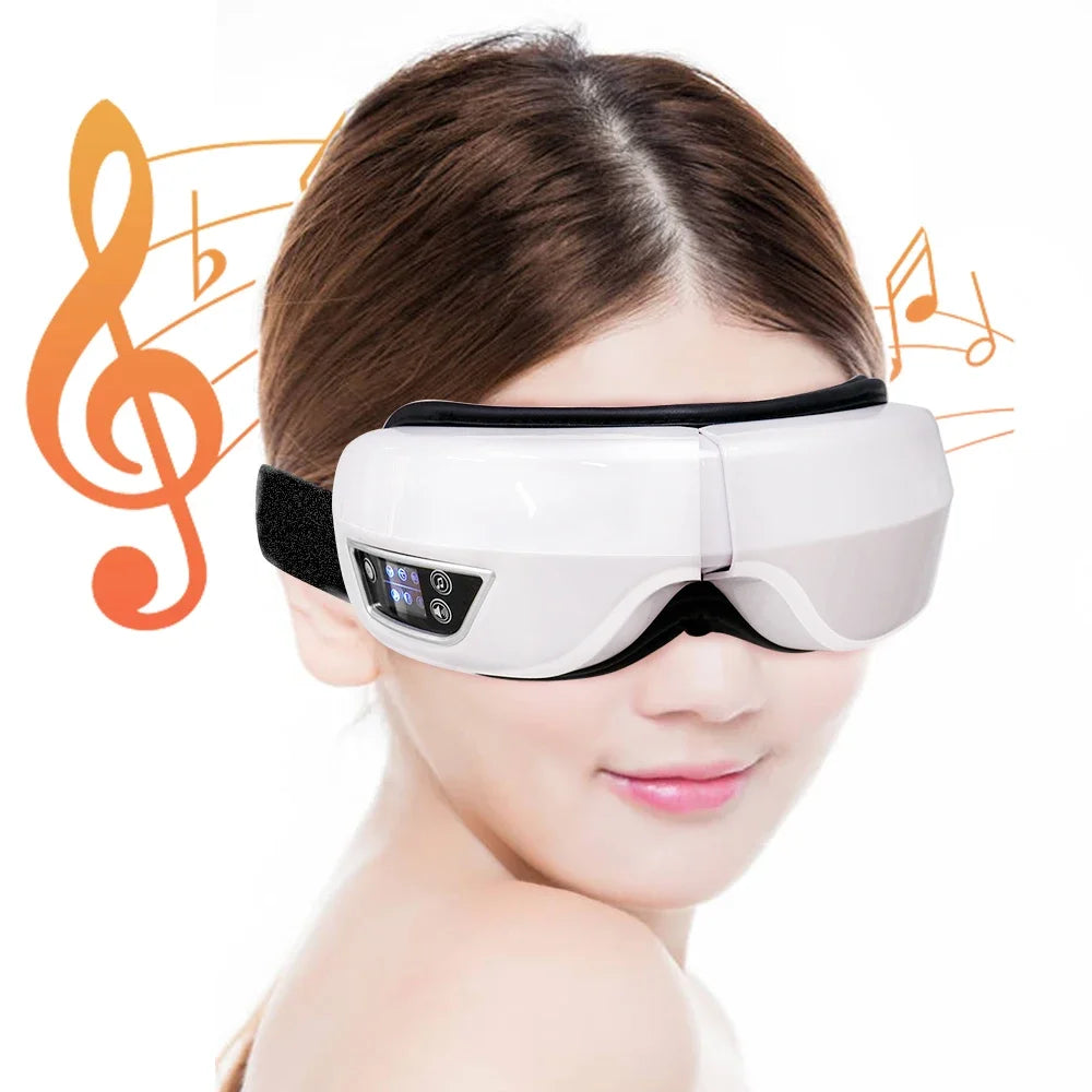 Smart Foldable Eye Massager with Vibration Airbag and Bluetooth Music