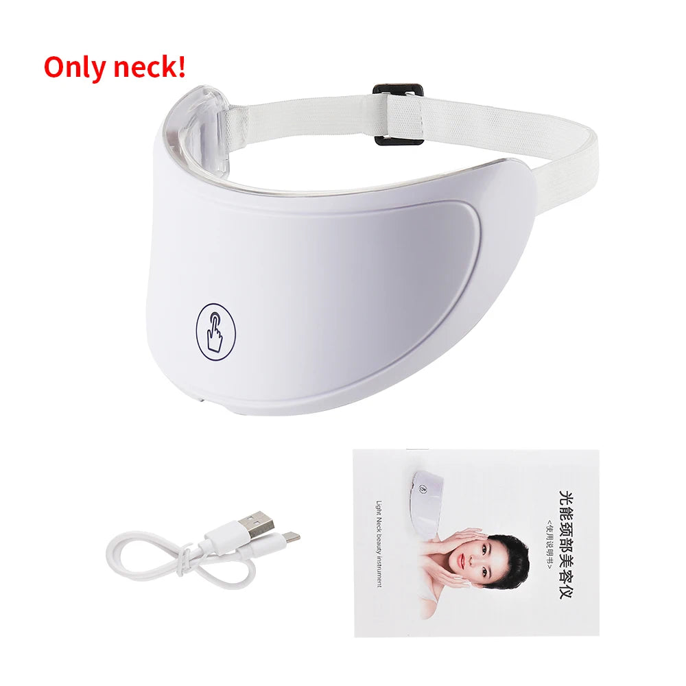 Wireless 7-Color LED Face and Neck Mask for Skin Rejuvenation and Anti-Aging