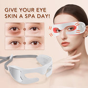 Vibrating LED Eye Mask with Red Light Therapy for Anti Aging Eye Care