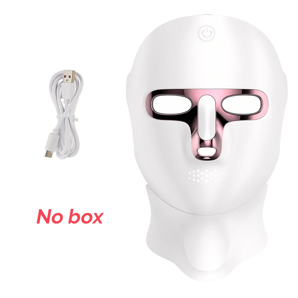 LED Photon Face Neck Mask for Acne Repair and Skin Tightening