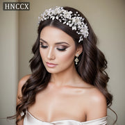Silver Alloy Leaf Hair Accessory for Brides & Girls – Elegant Wedding Headpiece