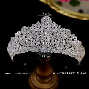 Luxury Large Crowns Queen Diadem Bridal Tiaras