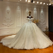 Luxury Beaded Mermaid Wedding Gown – Strapless with Detachable Straps